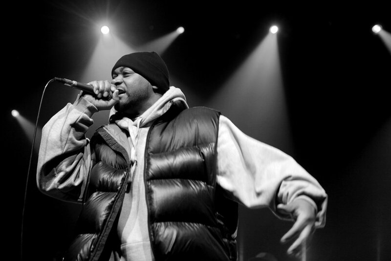 rapper performing on stage