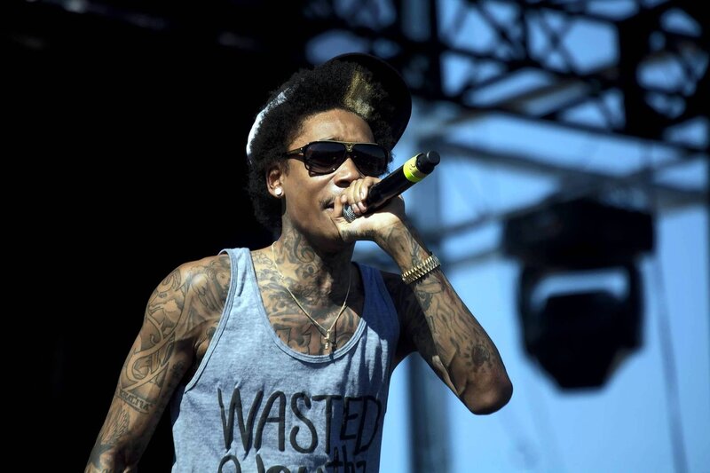 rapper performing on stage