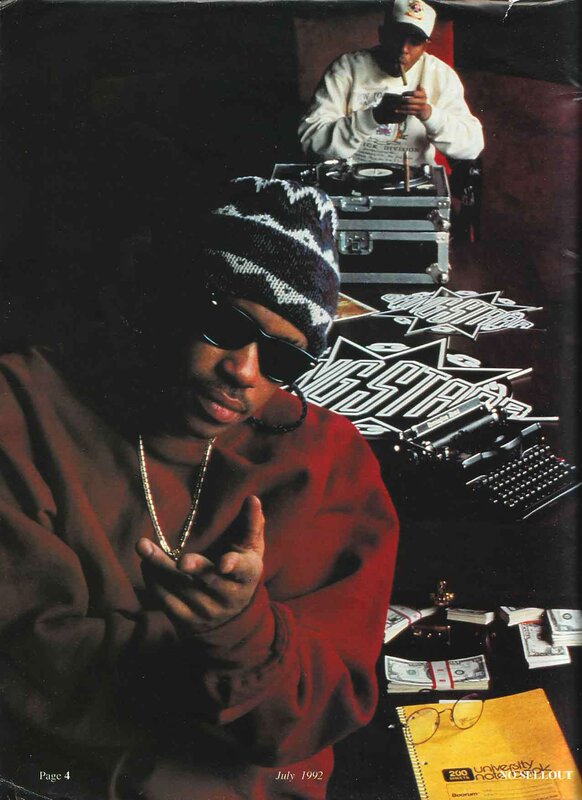Rappers in studio with money