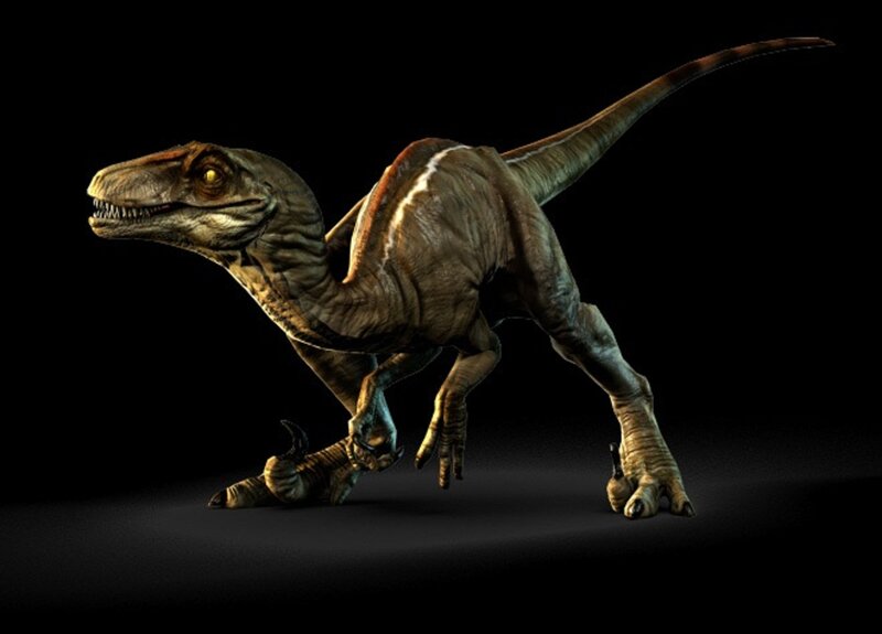 Raptor Dinosaur — Brown