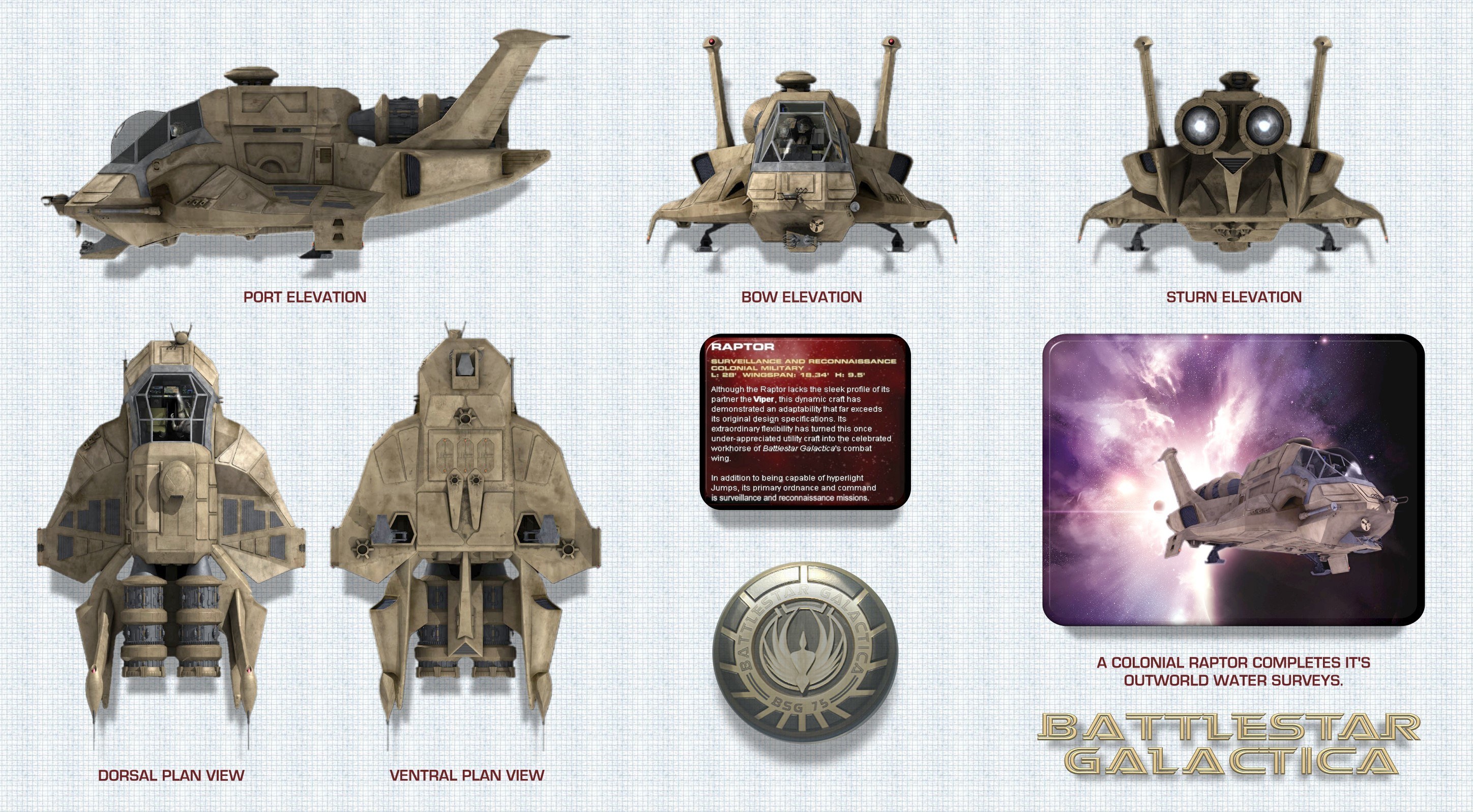Raptor spacecraft design sheet