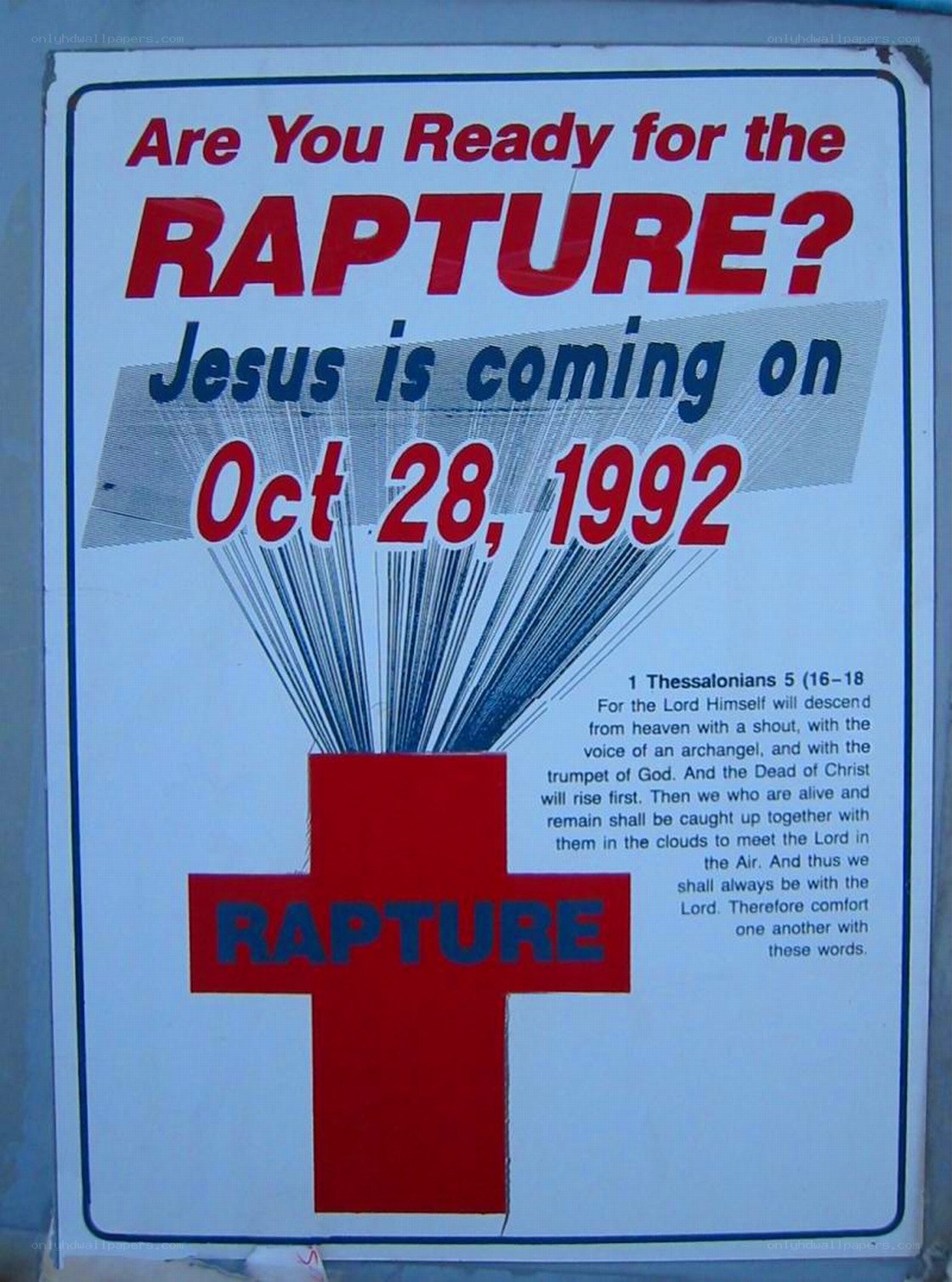 Rapture poster from 1992
