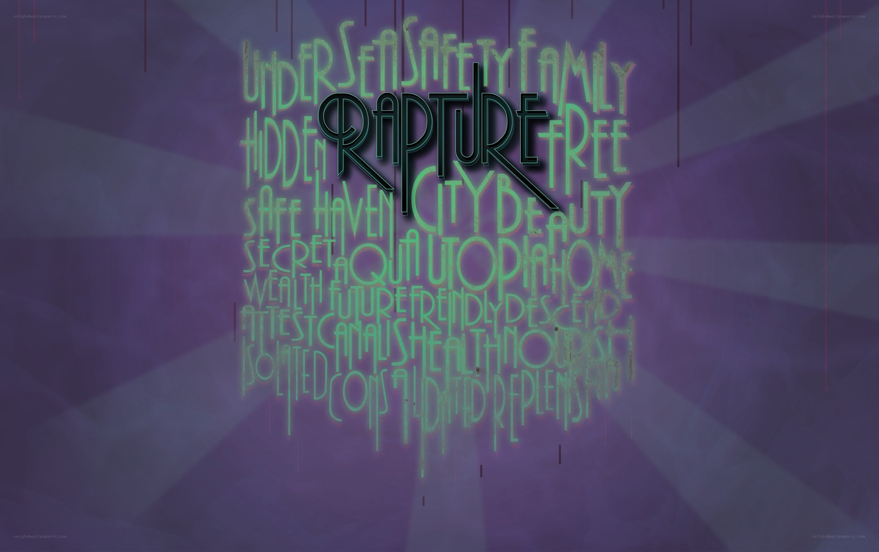Rapture word art design