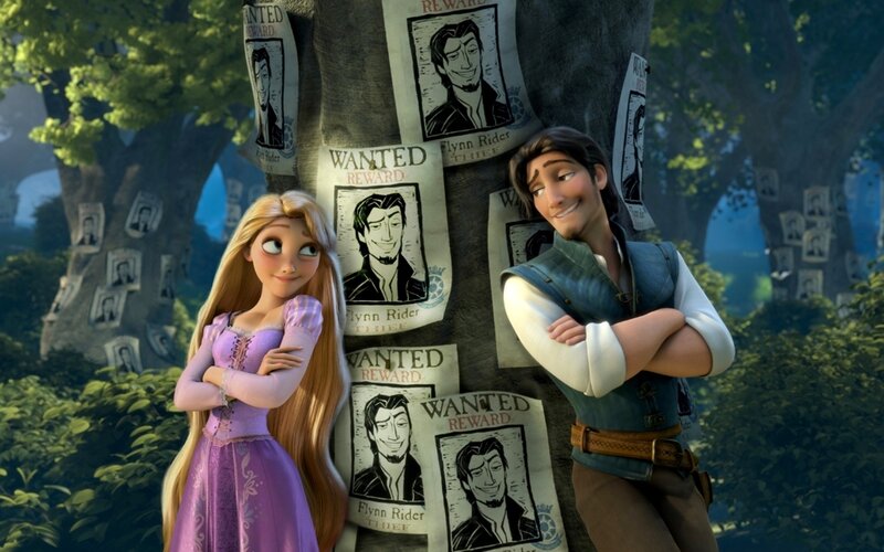 Rapunzel and Flynn Rider — Green