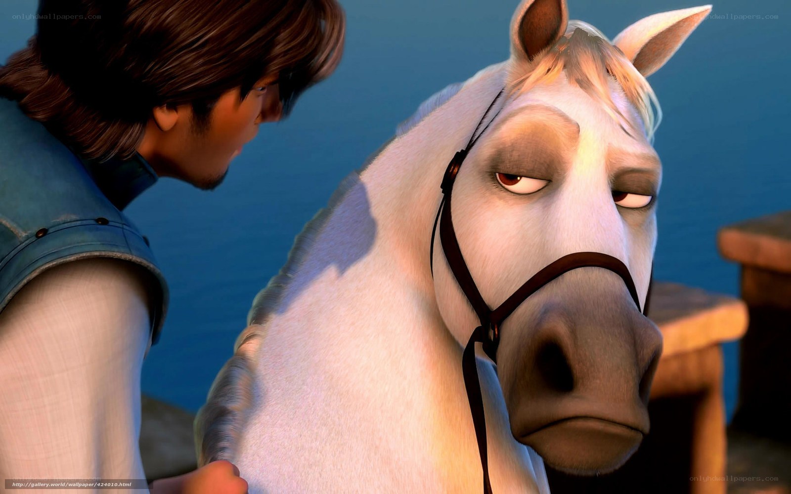 Rapunzel and her horse