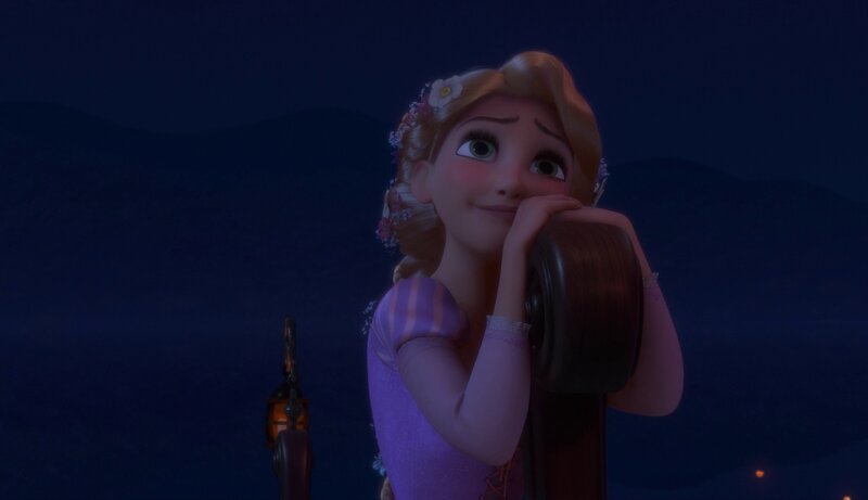 Rapunzel at night