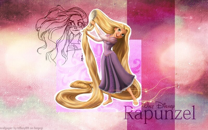 Rapunzel Brushing Hair