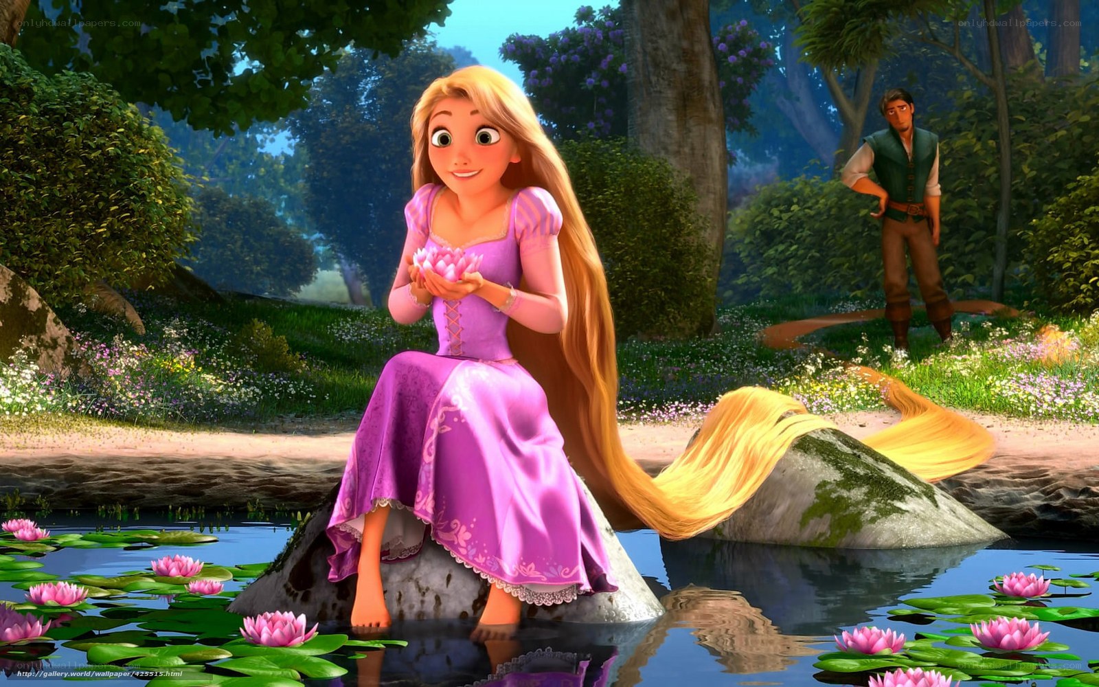 Rapunzel by the pond