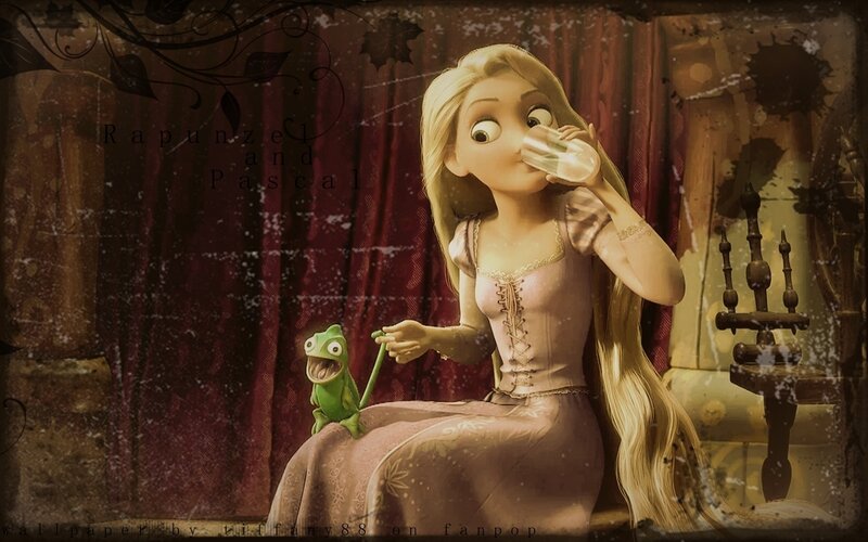 Rapunzel Drinking Water — Brown