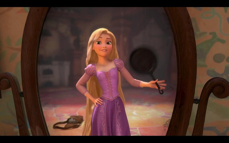 Rapunzel in her tower