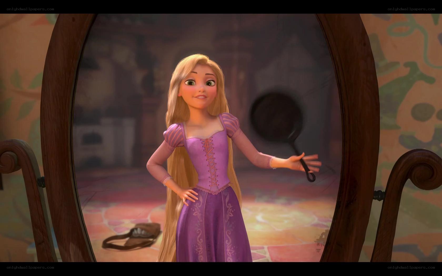 Rapunzel in her tower