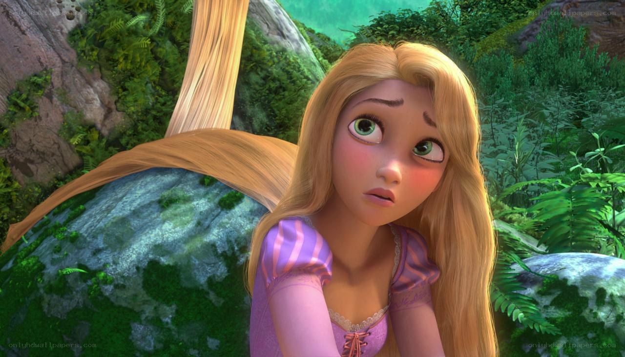 Rapunzel in the forest