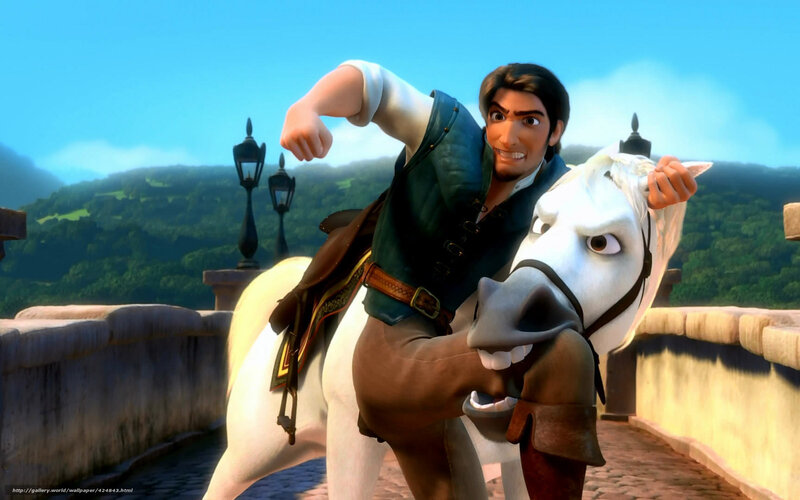 Rapunzel's Prince on a White Horse