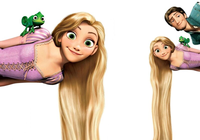 Rapunzel with Chameleon — Blonde
