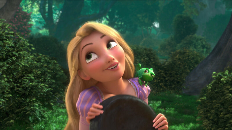 Rapunzel with Chameleon