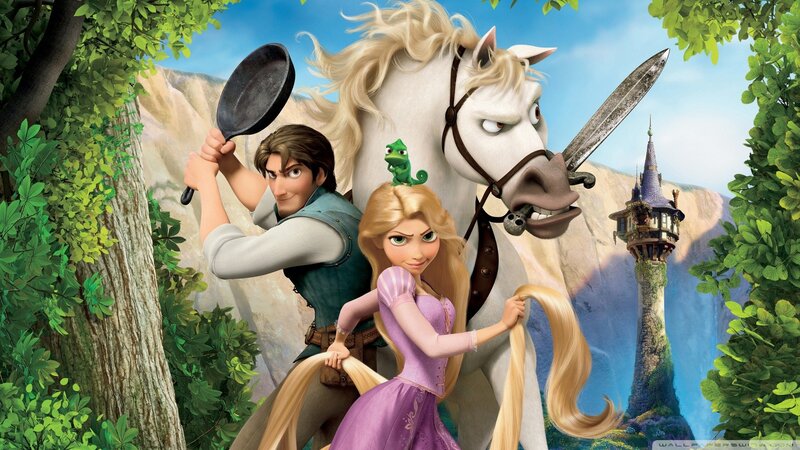 Rapunzel with Flynn Rider — Green