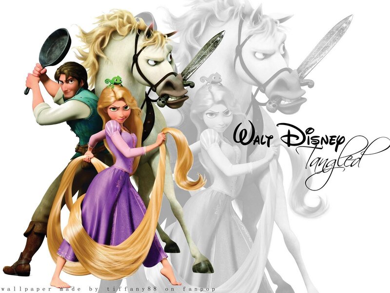 Rapunzel with Flynn Rider — Purple