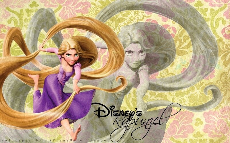 Rapunzel with Long Hair — Yellow