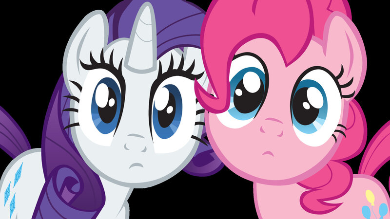 Rarity and Pinkie Pie close-up