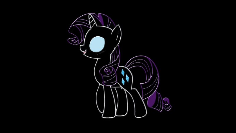Rarity character outline