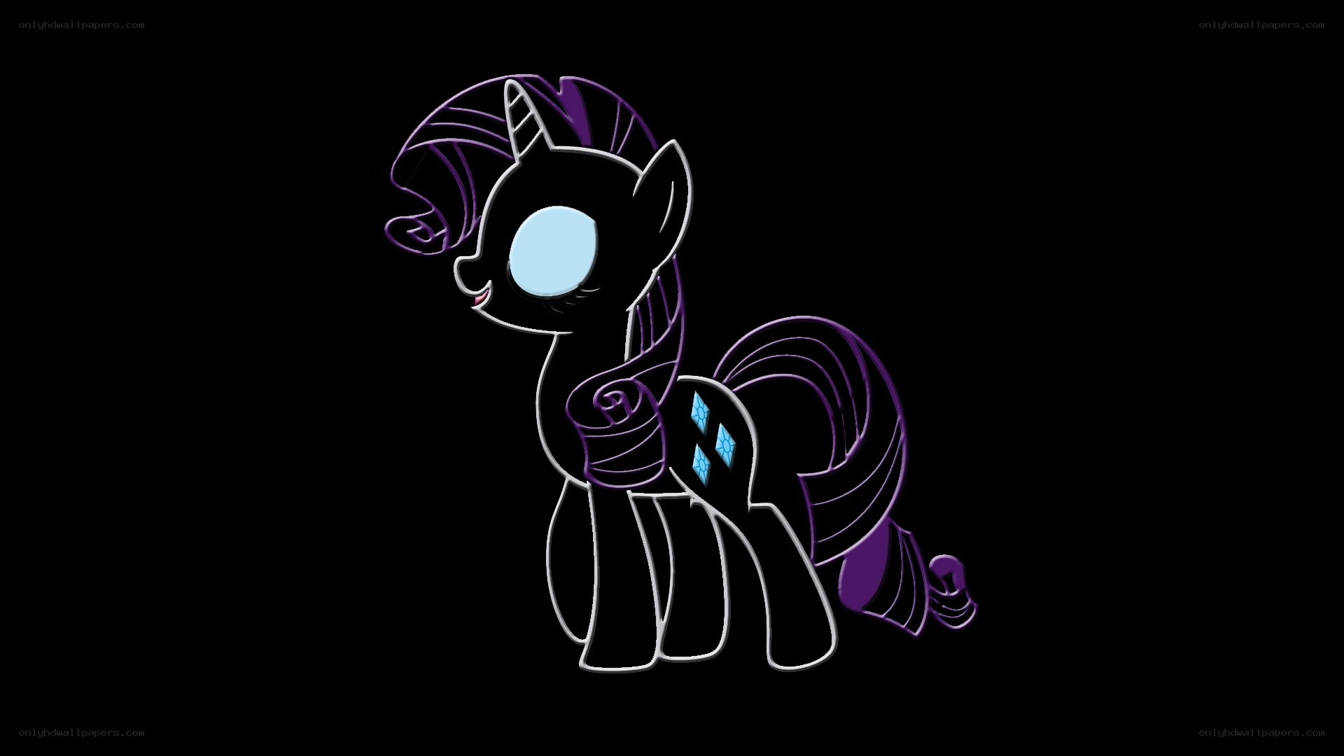 Rarity character outline