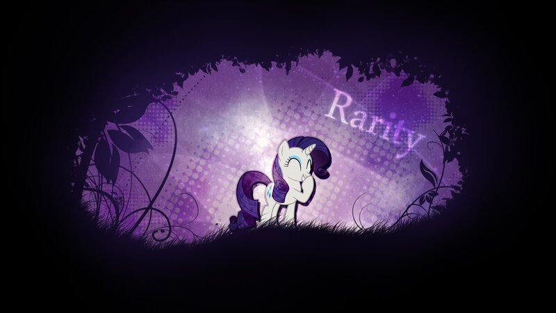 Rarity in a purple garden