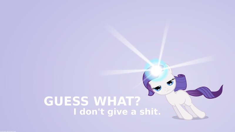Rarity's nonchalant moment