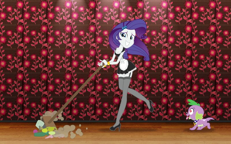 Rarity Sweeping Floor