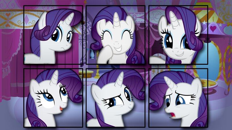Rarity the Unicorn — Purple, Playful