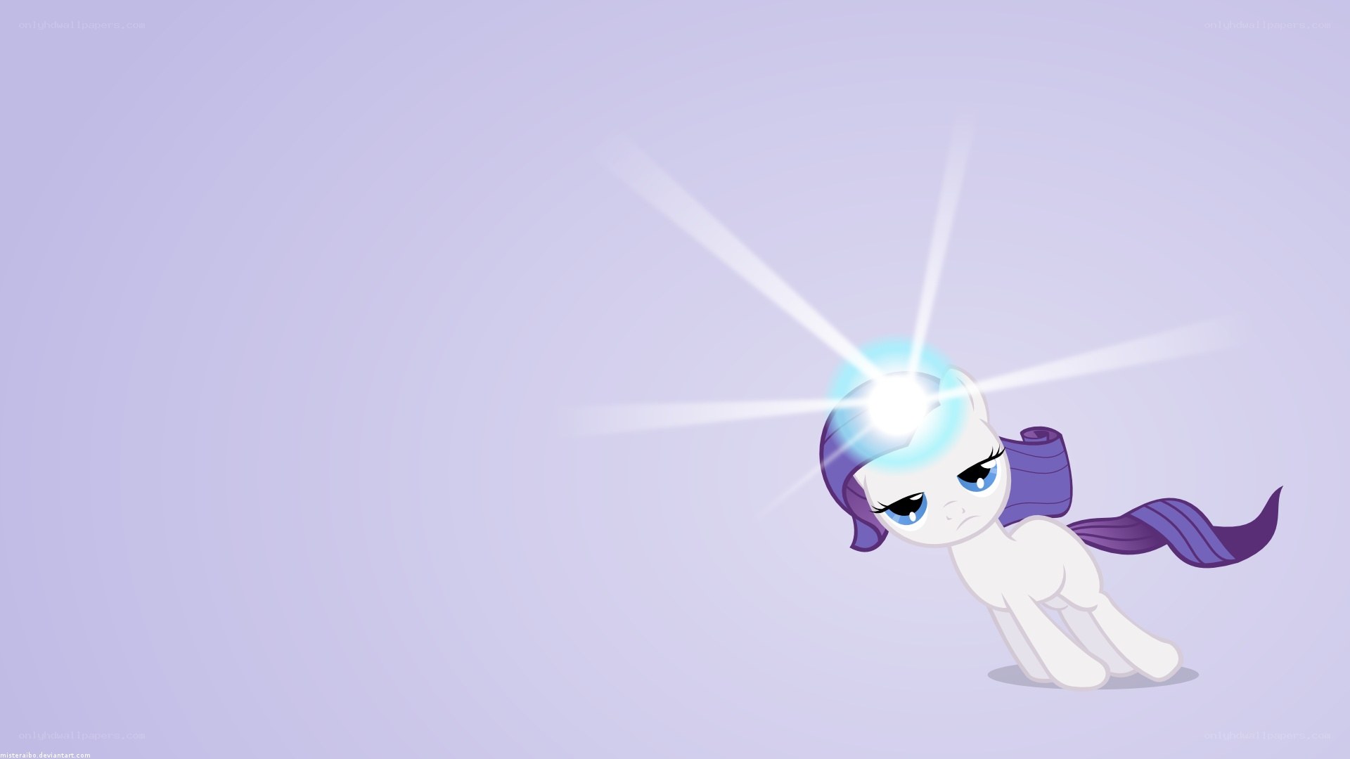 Rarity with glowing horn