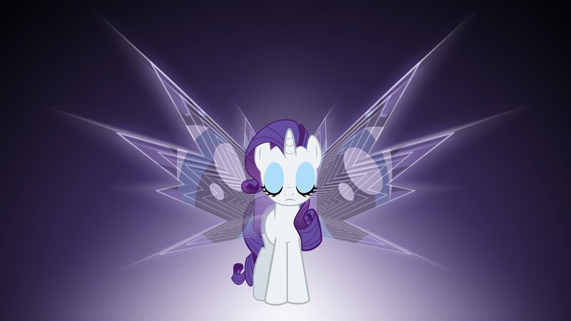 Rarity with Glowing Wings