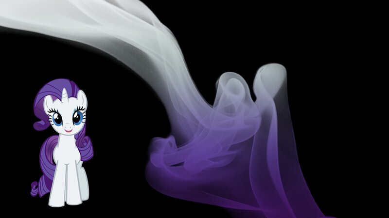 Rarity with purple smoke