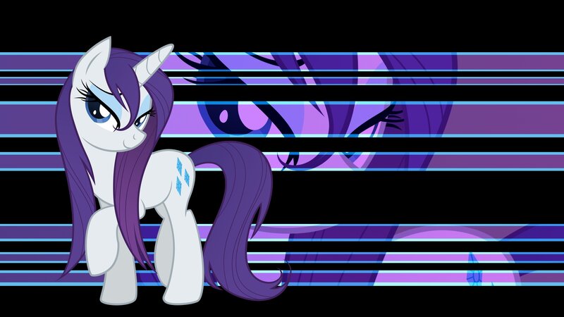 Rarity with purple stripes