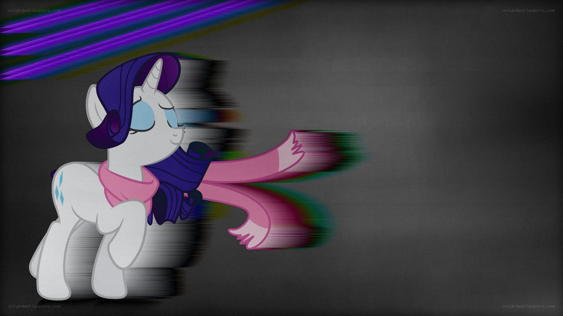 Rarity with scarf and motion blur