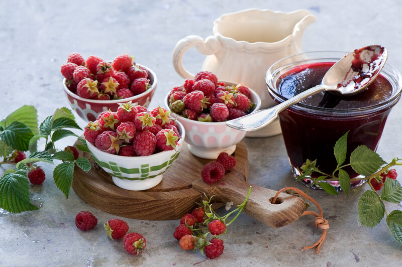Raspberries and Jam