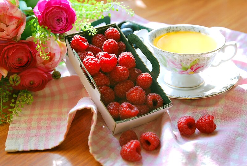 Raspberries in a Box