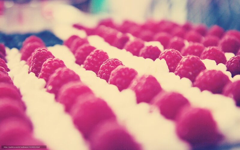 Raspberries on Cream