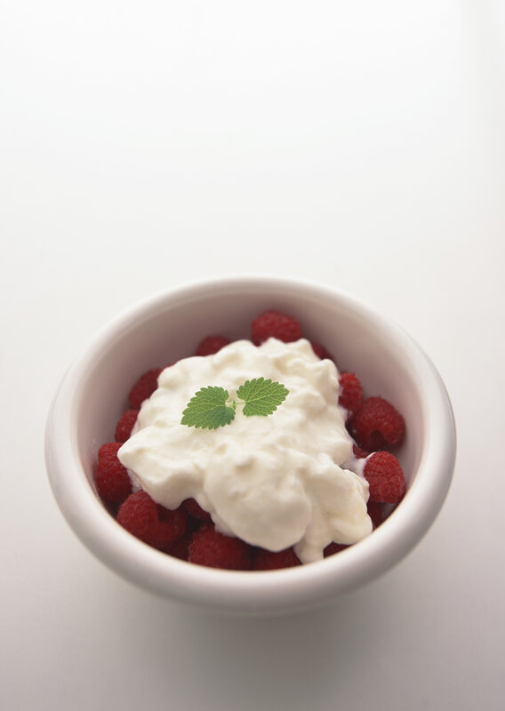 raspberry and cream dessert