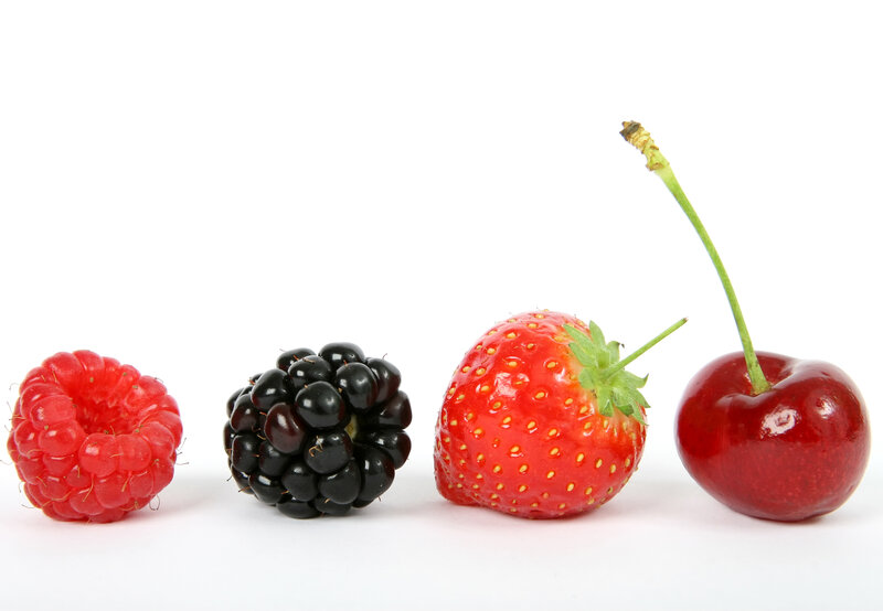Raspberry Blackberry Strawberry Cherry — Red