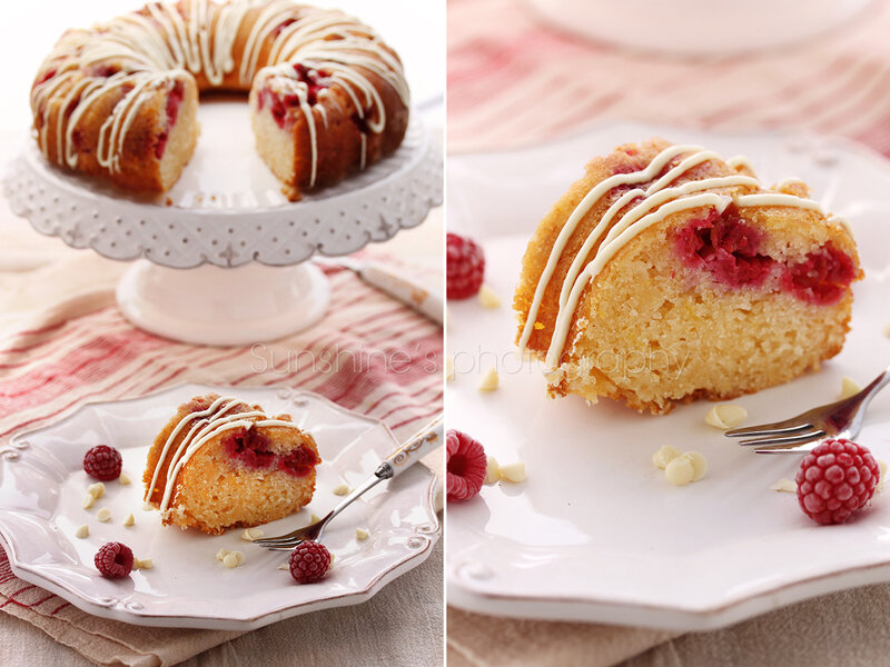Raspberry Bundt Cake