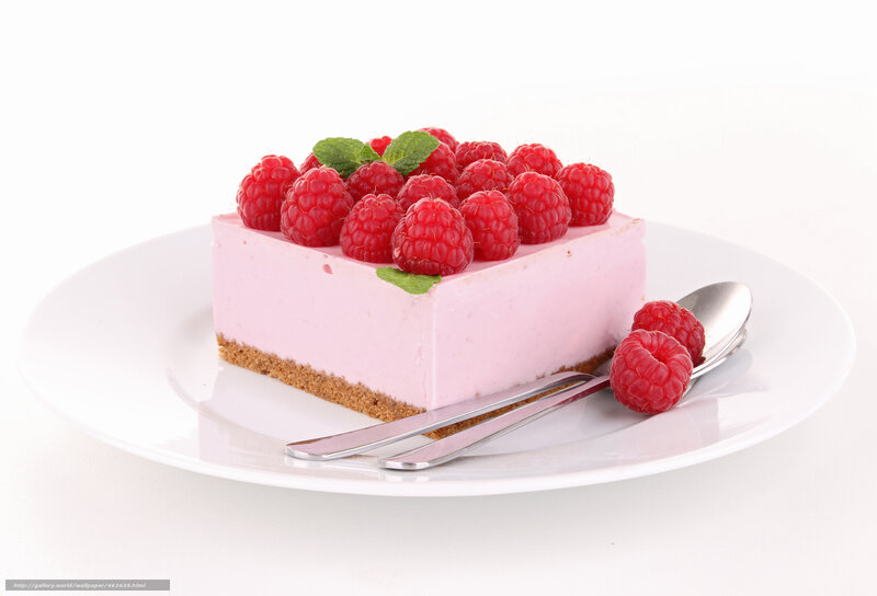 Raspberry Cheesecake Slice — Pink, Clean, Photograph