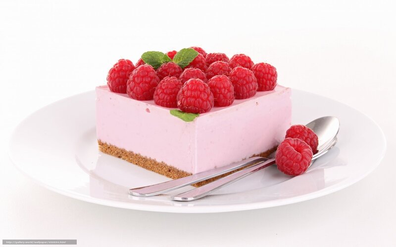 Raspberry Cheesecake Slice — Pink, Clean