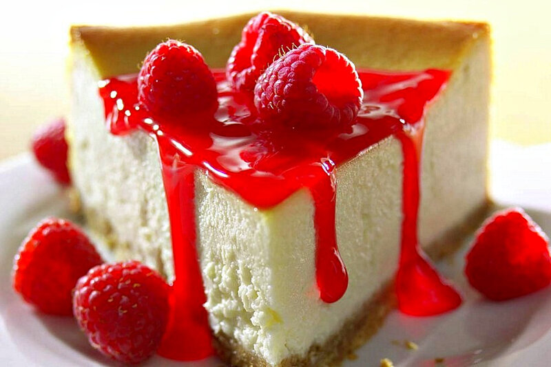 Raspberry Cheesecake Slice — White