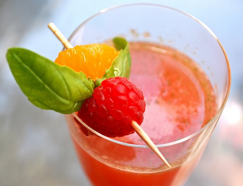 Raspberry Cocktail Garnish