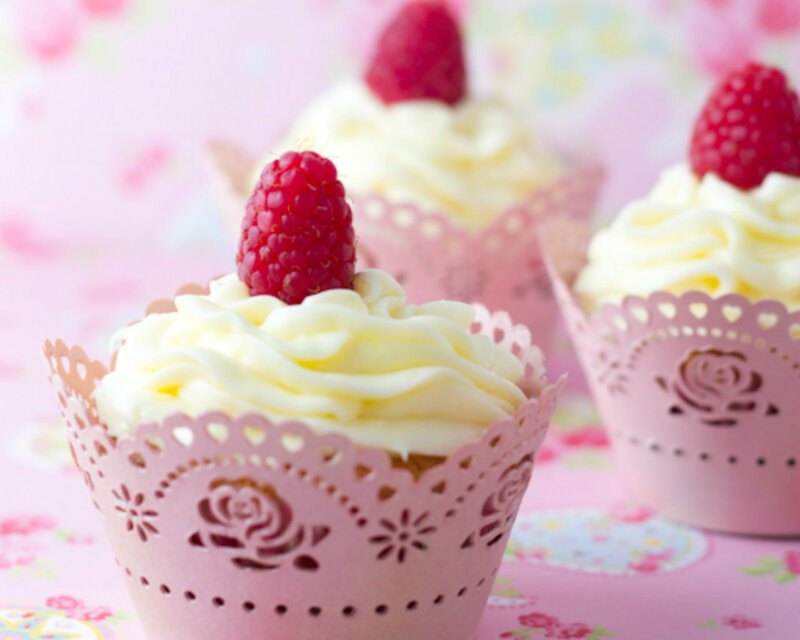 Raspberry Cupcakes — Pink, Sweet
