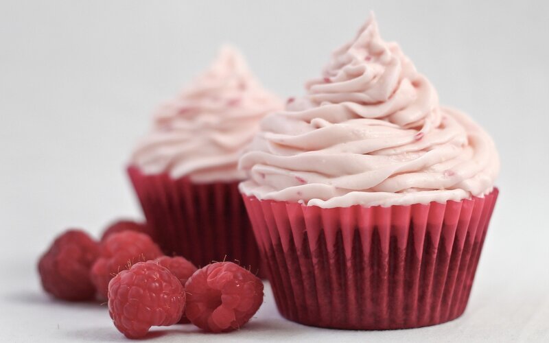 Raspberry Cupcakes — Red, Calm