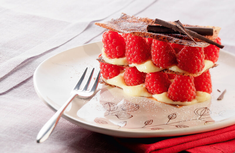 Raspberry Dessert Stack