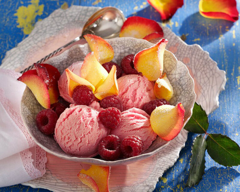 Raspberry Ice Cream Dessert — Pink