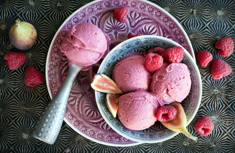 Raspberry Ice Cream — Pink, Appetizing, Photograph