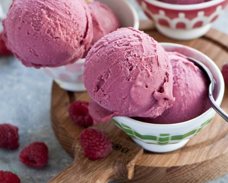 Raspberry Ice Cream — Pink, Appetizing